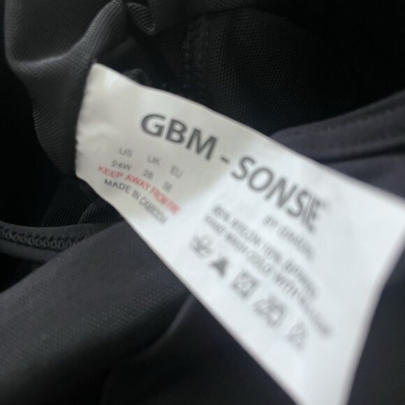 GMB SONSIE by GRACING Women's Plus 24W One Piece Swim‎ Suit Black Sheer Mesh - Picture 8 of 8